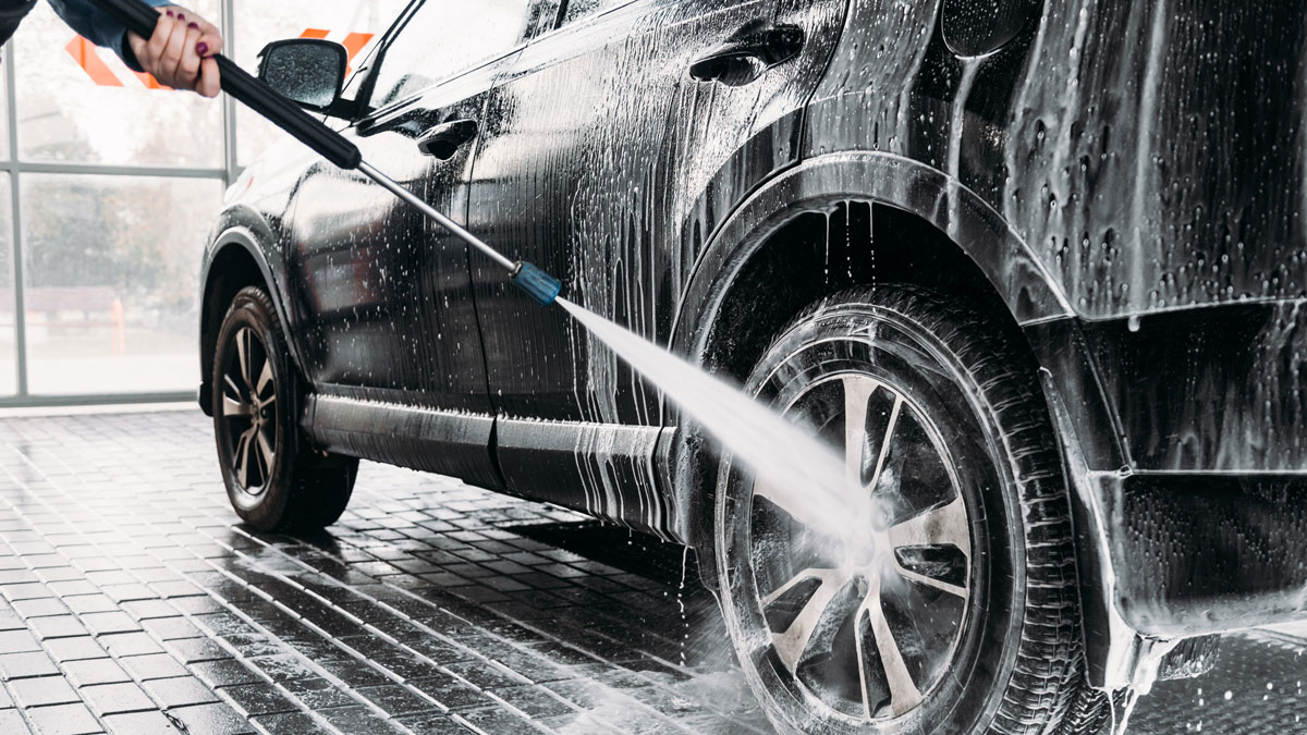 Auto waschen Felgen-Reinigung