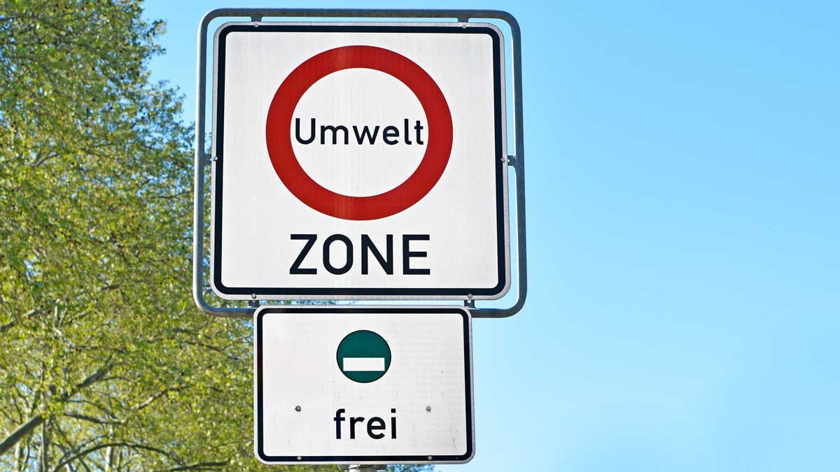 Schilder Umweltzone Dieselfahrverbot München
